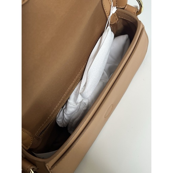 Lululemon Cactus Leather Mini Shoulder Crossbody Bag Chestnut Brown Purse Pocket - Picture 11 of 15